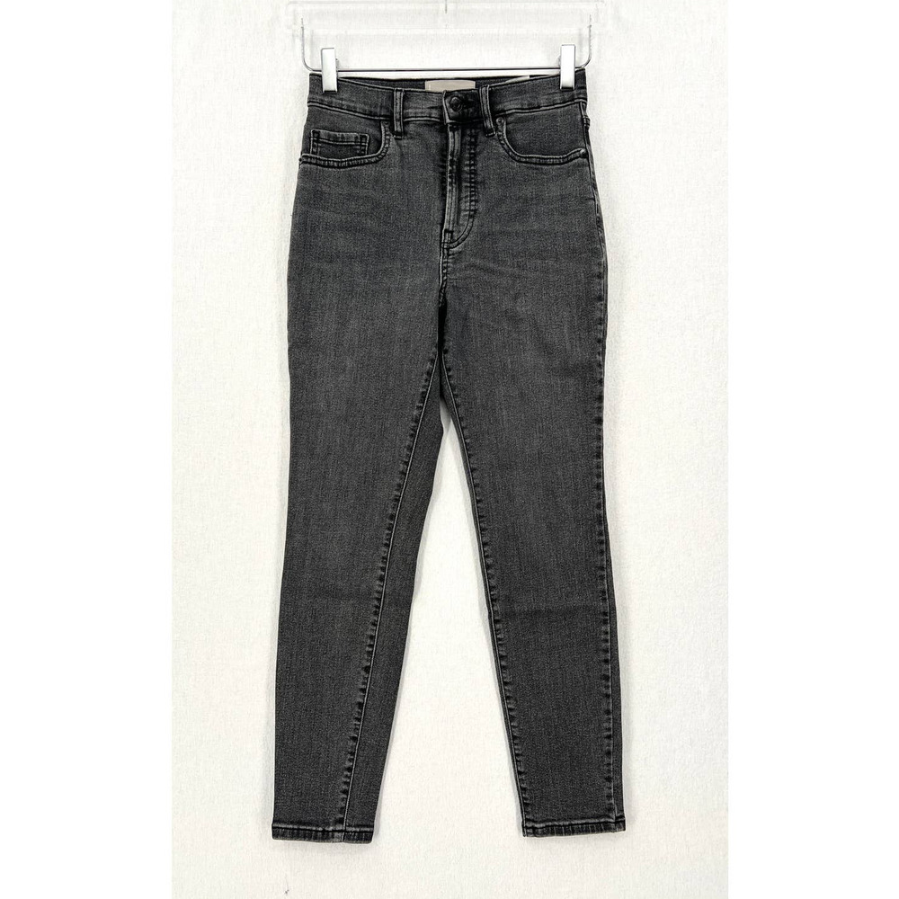 EVERLANE Jeans Womens 27 Ankle Gray High Rise Slim Skinny Stretch Denim